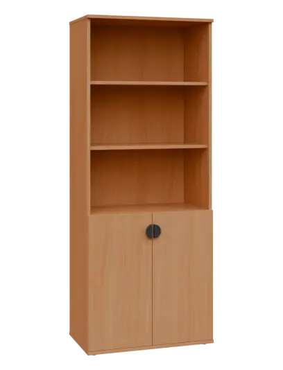 TN 5 - 7DN kancelářská skříň, 2-dveřová/nika, 1822x720x400, buk royal